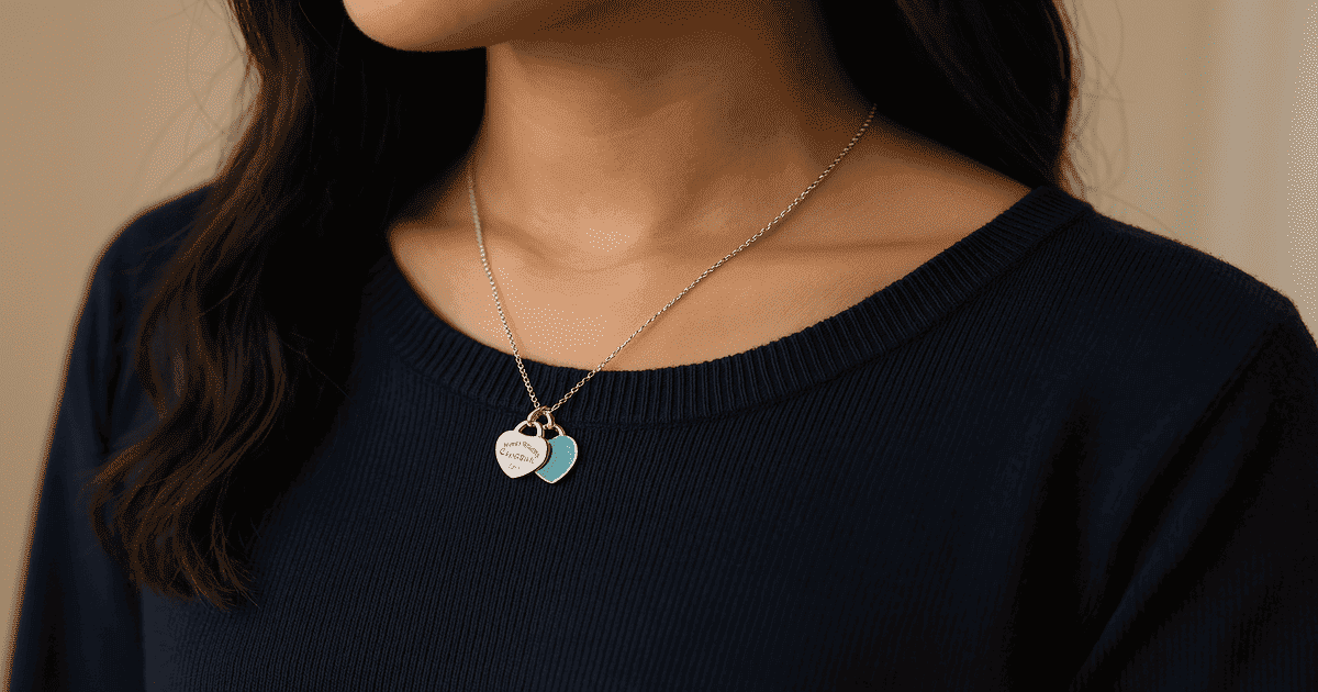 ティファニー リターントゥダブルハートネックレス