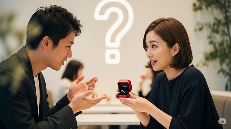 結婚20周年 指輪 カルティエ