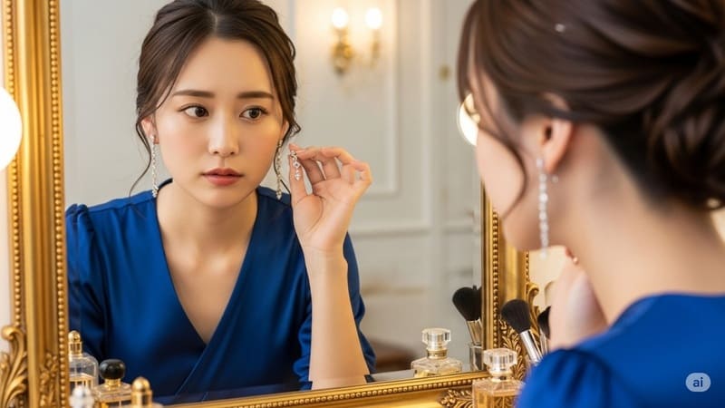 結婚式 揺れるピアス