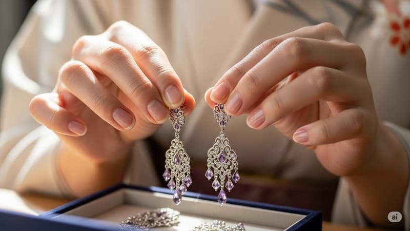 結婚式 揺れるピアス