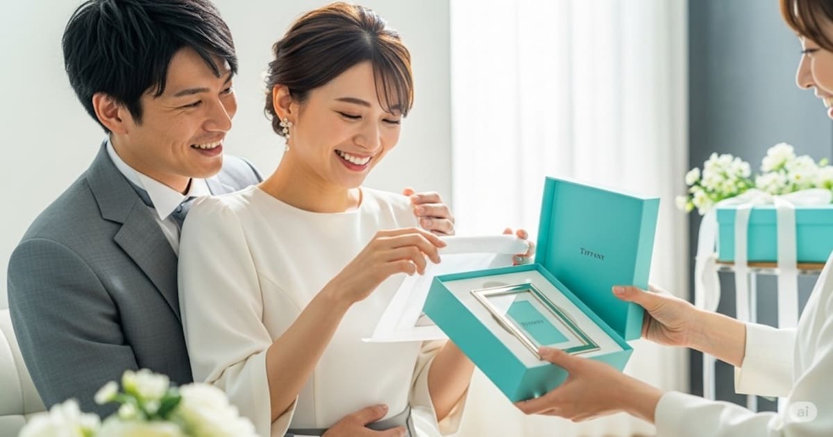 ティファニー 結婚祝い 写真立て